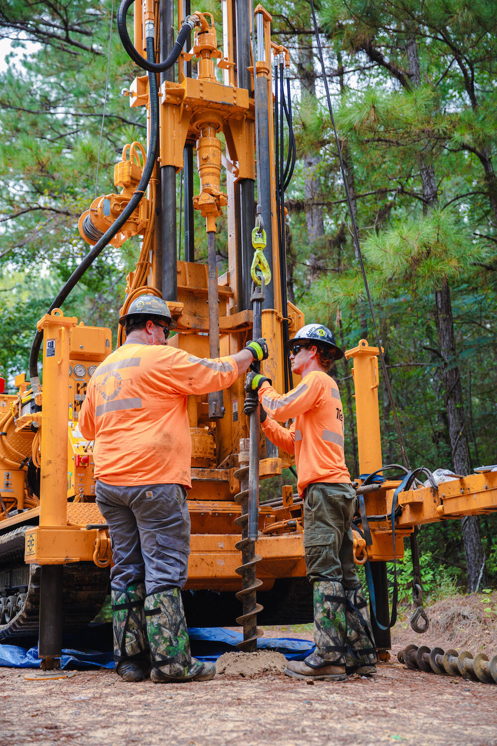 Local Arkansas contractors performing geotechnical ground surveys to help us prepare for our lithium activity.